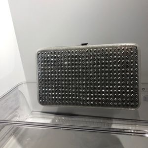 Silver Rhinestone clutch/Wallet-